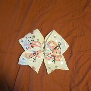 Stylish Pink and White Hair Bow for Kids